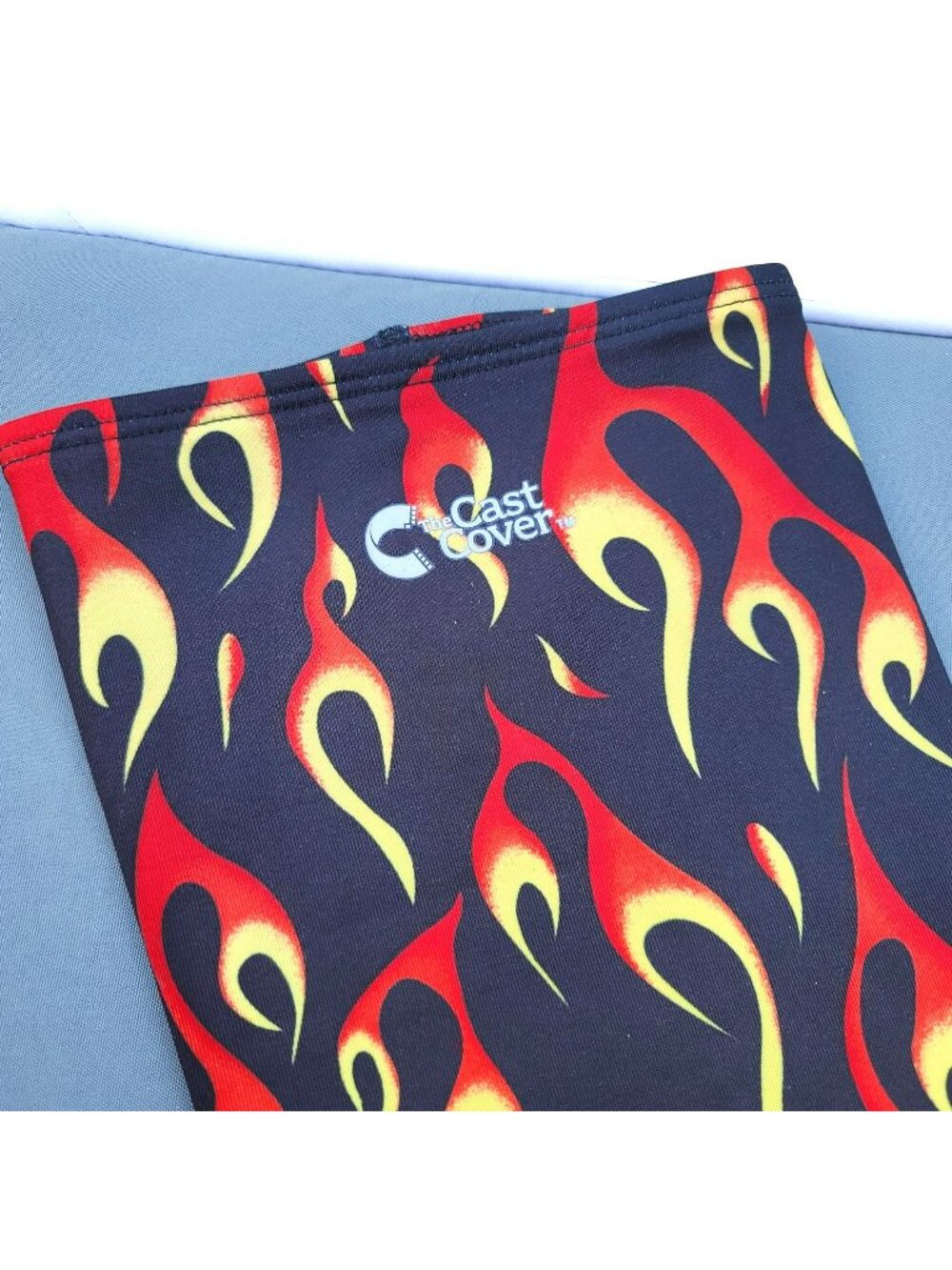 Youth Cast Cover for Arms Flame Colorful Black Red Yellow Pattern Large SM120